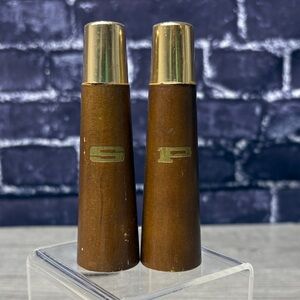 Vintage Mcm Wooden Salt and Pepper Shakers
